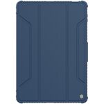 Custodia per tablet in pelle NILLKIN Bumper Pro per Xiaomi Pad 5 Pro da 12,4 pollici con slot per penna e funzione Sleep / Wake-up (blu)