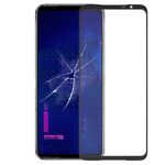 Per Asus ROG Phone 6 Pro Lente in vetro esterno per schermo frontale con adesivo OCA otticamente trasparente (nero)
