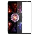 Per Asus ROG Phone 5S / 5S Pro ZS676KS Schermo frontale Lente in vetro esterno con adesivo otticamente trasparente OCA (nero)