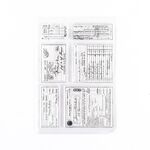 5 PCS Vintage Botanical Arrangement Handbook Timbro in silicone trasparente (figure da tavolo)