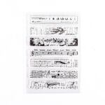 5 PCS Vintage Botanical Arrangement Handbook Timbro in silicone trasparente (calice anni)