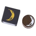 5 PCS Moon Phase Series Manuale Decorazione Timbro in legno fai-da-te (Ebon moon)