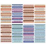 Confezione da 3 set di adesivi con testo vintage fai-da-te (colorati)