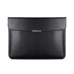 Per laptop da 15 / 15,4 / 16 pollici Custodia per laptop in pelle ultrasottile (nera)