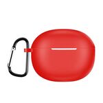 Per Realme T100 Custodia protettiva in silicone per auricolari wireless (rosso)