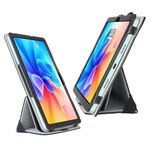 Per TCL 10 TabMax 4G Custodia in pelle pieghevole orizzontale rimovibile con supporto e benda (nero)