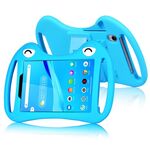 Custodia per tablet protettiva antiurto in silicone per cartoni animati TCL Tab 8 4G con supporto e palmare (blu)