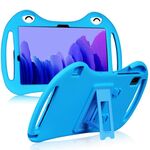 Per TCL Tab Pro 5G Custodia protettiva antiurto in silicone per tablet con supporto e slot per penna (blu)