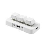 MK321BT Bluetooth 5.1 3 tasti Tasti personalizzati Gioco Office PS Clip Tastiera di programmazione macro (bianca)