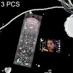 3 PCS Adesivi fai-da-te laser stereo Set di adesivi per materiale decorativo manuale (Dio della luna)