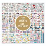 610 Pz/set Amore Matrimonio Scrapbook Adesivi Matrimonio Planner Adesivi Decorativi