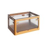 Scatola di immagazzinaggio pieghevole per snack da barbecue da campeggio all'aperto, dimensioni: piccola (giallo)