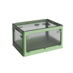 Scatola portaoggetti pieghevole per barbecue da campeggio all'aperto, dimensioni: piccola (verde)