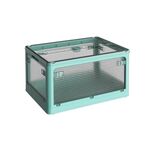 Scatola portaoggetti pieghevole per barbecue da campeggio all'aperto, dimensioni: piccola (blu)