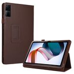 Per Xiaomi Redmi Pad 10.61 Custodia per tablet in pelle con texture Litchi con supporto (marrone)