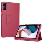 Per Xiaomi Redmi Pad 10.61 Custodia per tablet in pelle con texture Litchi con supporto (rosa rossa)