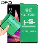 Per OPPO Reno9 25 pezzi 9D Full Screen Full Glue Ceramic Film