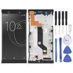 Schermo LCD originale per Sony Xperia XA1 Ultra G3226 Digitizer Assemblaggio completo con cornice (nero)