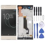 Schermo LCD originale per Sony Xperia XA1 G3116 Digitizer Assemblaggio completo con cornice (oro)