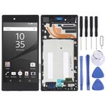 Schermo LCD originale per Sony Xperia Z5 Premium E6853 Digitizer Assemblaggio completo con cornice (nero)