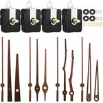 Kit di riparazione del quadrante dell'orologio al quarzo Parti dell'orologio da parete fai-da-te, specifiche: 4 movimenti + 4 set di aghi