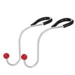 Ganci multifunzionali per seggiolino auto con intarsio a diamante (rosso)