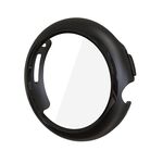 Per la cassa dell'orologio per PC con pellicola in vetro temperato per orologio Google Pixel (nero)