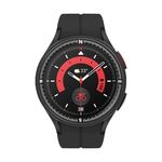 Per Samsung Galaxy Watch 5 Pro Lunetta per orologio in metallo con scala della bussola (nera)