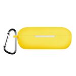 Custodia in silicone per auricolari Bluetooth di colore puro per Huawei FreeBuds SE con gancio (giallo)