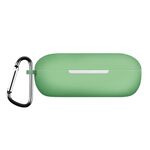 Custodia in silicone per auricolari Bluetooth di colore puro per Huawei FreeBuds SE con gancio (verde matcha)