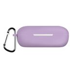 Custodia in silicone per auricolari Bluetooth di colore puro per Huawei FreeBuds SE con gancio (viola)
