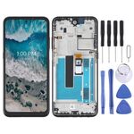 Schermo LCD OEM per Nokia X100 Digitizer Assemblaggio completo con cornice (nero)