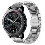 Per Samsung Gear S3 Frontier Armor cinturino in metallo in acciaio inossidabile (argento)