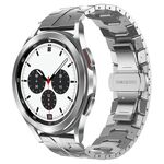 Per Samsung Galaxy Watch4 / Watch4 Cinturino per orologio in acciaio inossidabile con armatura classica (argento)