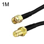 Cavo adattatore coassiale RP-SMA maschio a femmina RP-SMA RG58, lunghezza cavo: 1 m