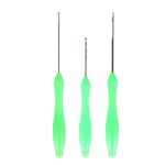 3 pezzi / set amo da pesca alla carpa Ago da pesca con perline esche