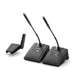 WH12 Microfono per conferenze wireless intelligente con eliminazione del rumore e ricarica USB, specifiche: 1 per 2