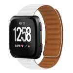 Per Fitbit Versa 4/3 / Sense 2 cinturino magnetico in silicone da 20 mm (bianco)