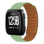 Per Fitbit Versa 4/3 / Sense 2 Cinturino magnetico in silicone da 20 mm (fiore di pino verde)