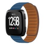 Per Fitbit Versa 4/3 / Sense 2 Cinturino magnetico in silicone da 20 mm (Cape Blue)
