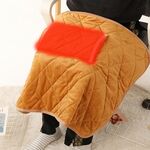 Coperta elettrica USB Coperta riscaldante invernale in pile a cristallo singolo, dimensioni: 60 x 80 cm (cammello)