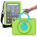 Custodia per tablet antiurto per Amazon Fire HD 8 2020 / HD 8 Plus 2022 EVA + PC senza cornice impermeabile (verde erba)
