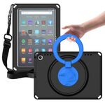 Custodia per tablet antiurto per Amazon Fire HD 8 2020 / HD 8 Plus 2022 EVA + PC senza cornice impermeabile (nero)