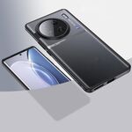 Per vivo X90 Pro+ Armor Custodia rigida in TPU trasparente per PC (nero opaco)