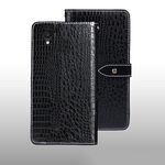 Per Alcatel 1 Ultra idewei Custodia per cellulare in pelle di coccodrillo (nera)
