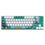 Tastiera meccanica personalizzata LEOBOG K67 2.4G Bluetooth wireless RGB a tre modalità, interruttore cristallo di ghiaccio (verde)