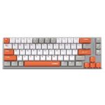 Tastiera meccanica personalizzata LEOBOG K67 2.4G Bluetooth wireless RGB a tre modalità, interruttore cristallo di ghiaccio (grigio)