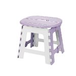 Comodo sgabello portatile ispessito per esterni pieghevole per la casa, colore: viola piccolo