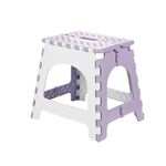 Comodo sgabello portatile ispessito per esterni pieghevole per la casa, colore: viola medio