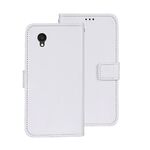 Per Alcatel 1 Ultra idewei Custodia per telefono in pelle Crazy Horse Texture (bianca)